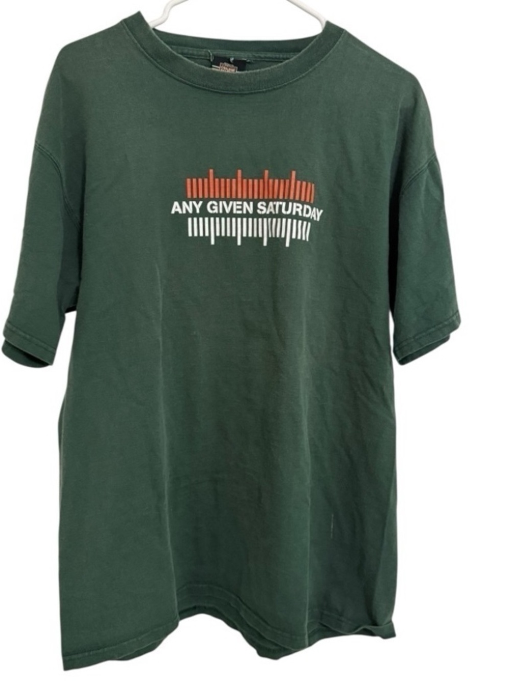 ESPN College Gameday Any Given Saturday Tee Green Vintage Rare Grail Y2K Large